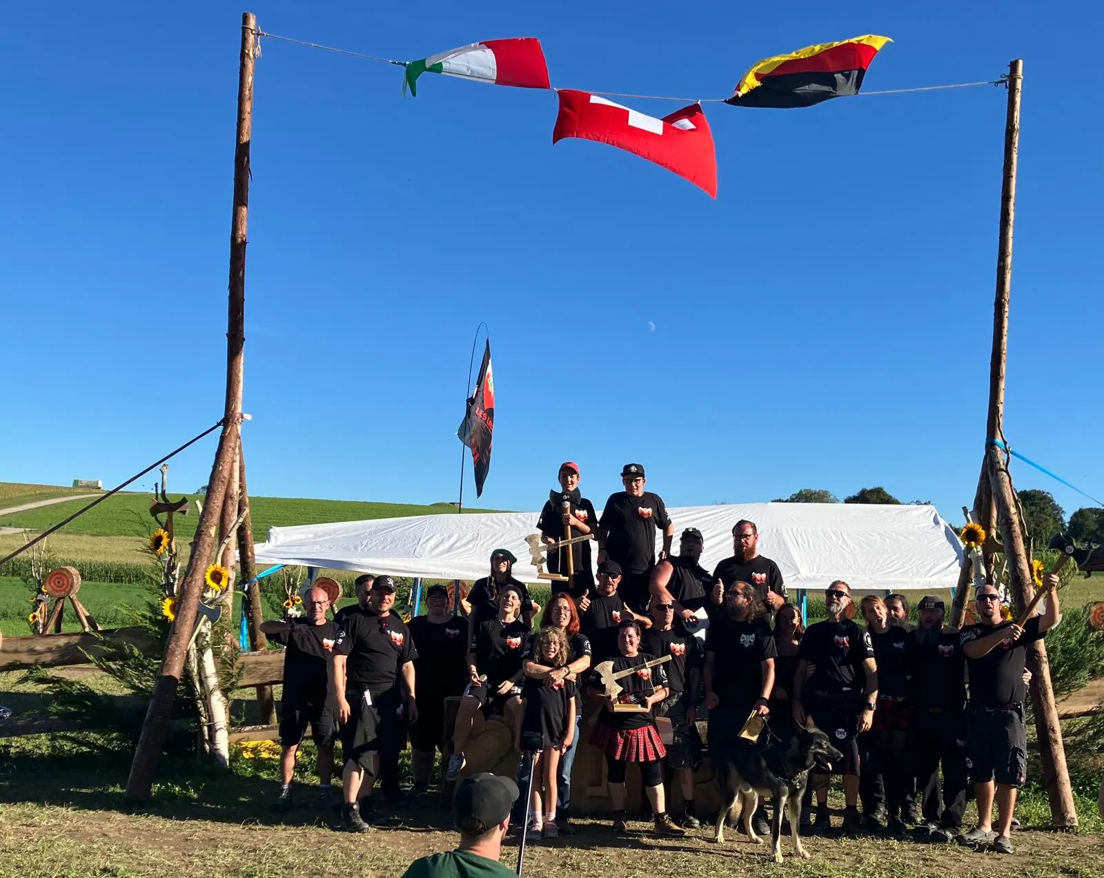 Les membres du club Les Lanceurs du Nord