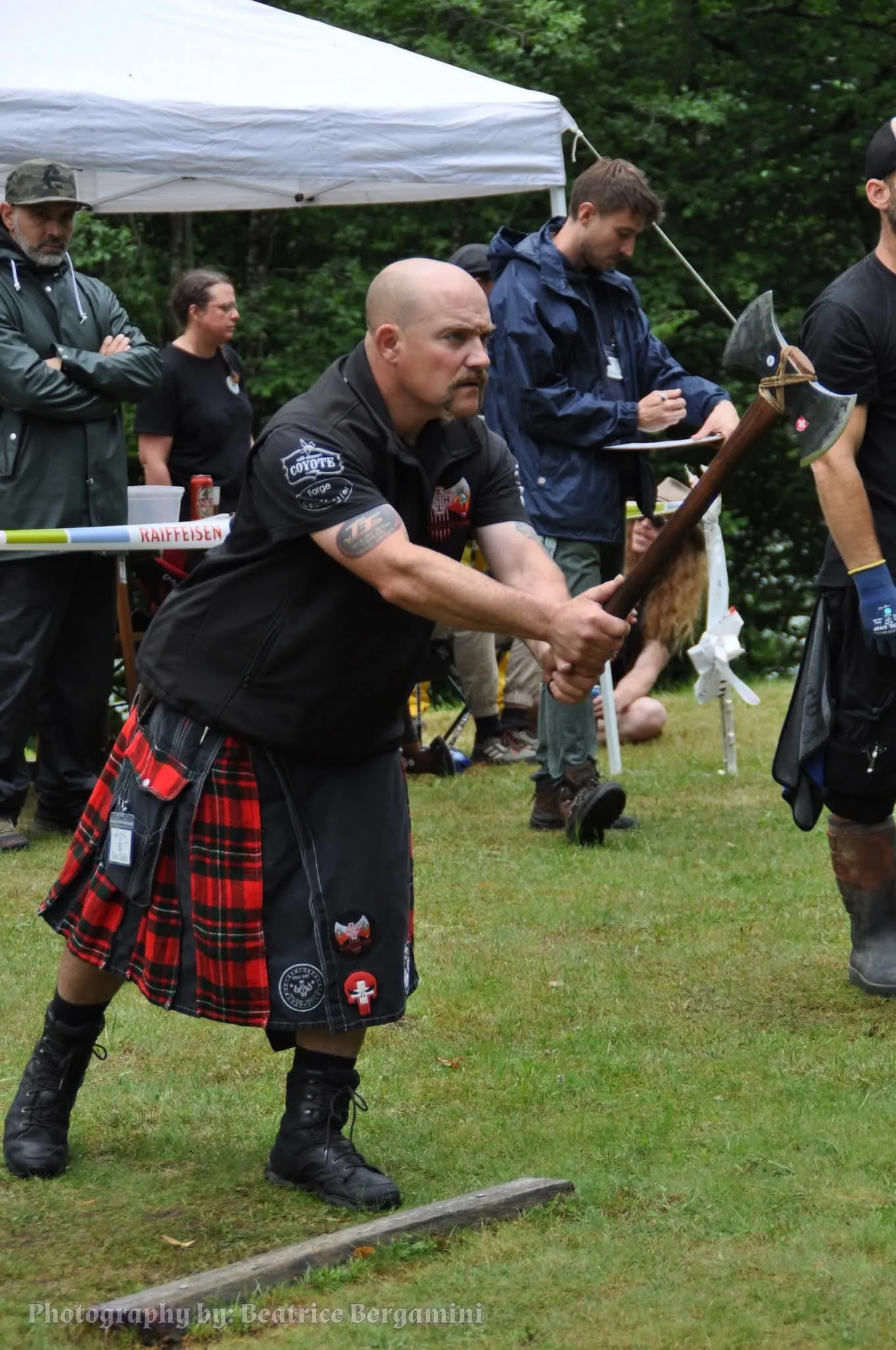 Lanceur concentré avant son lancer